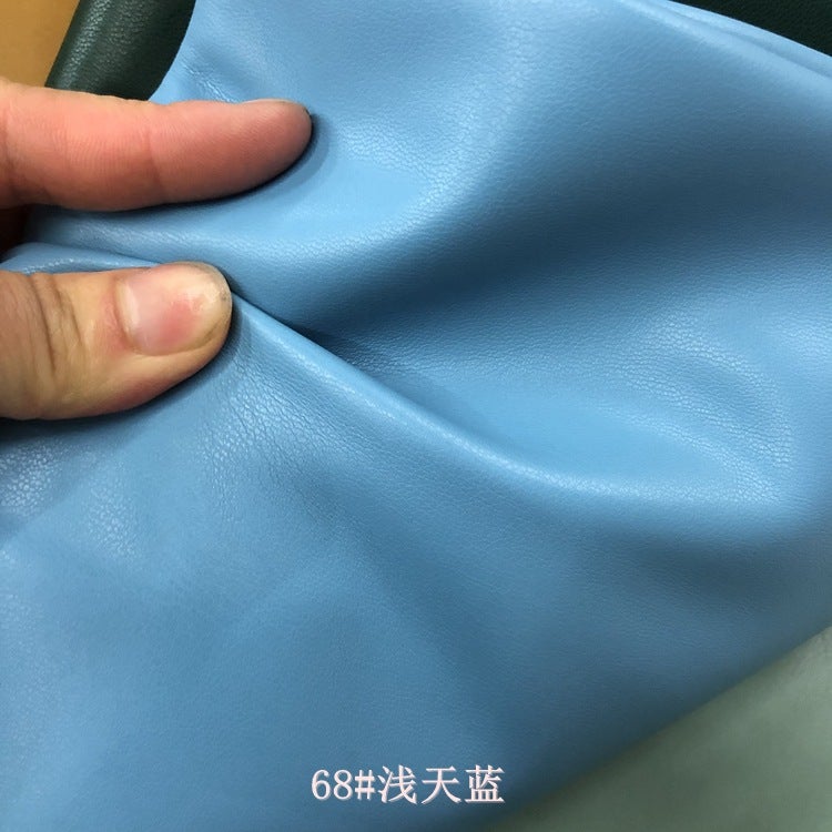 Stretching Pu Leather Thick Sheep Pattern 266 Super Soft Soft Quality Embroidered Soft Leather Bag Belt Garment Fabric - Image 1